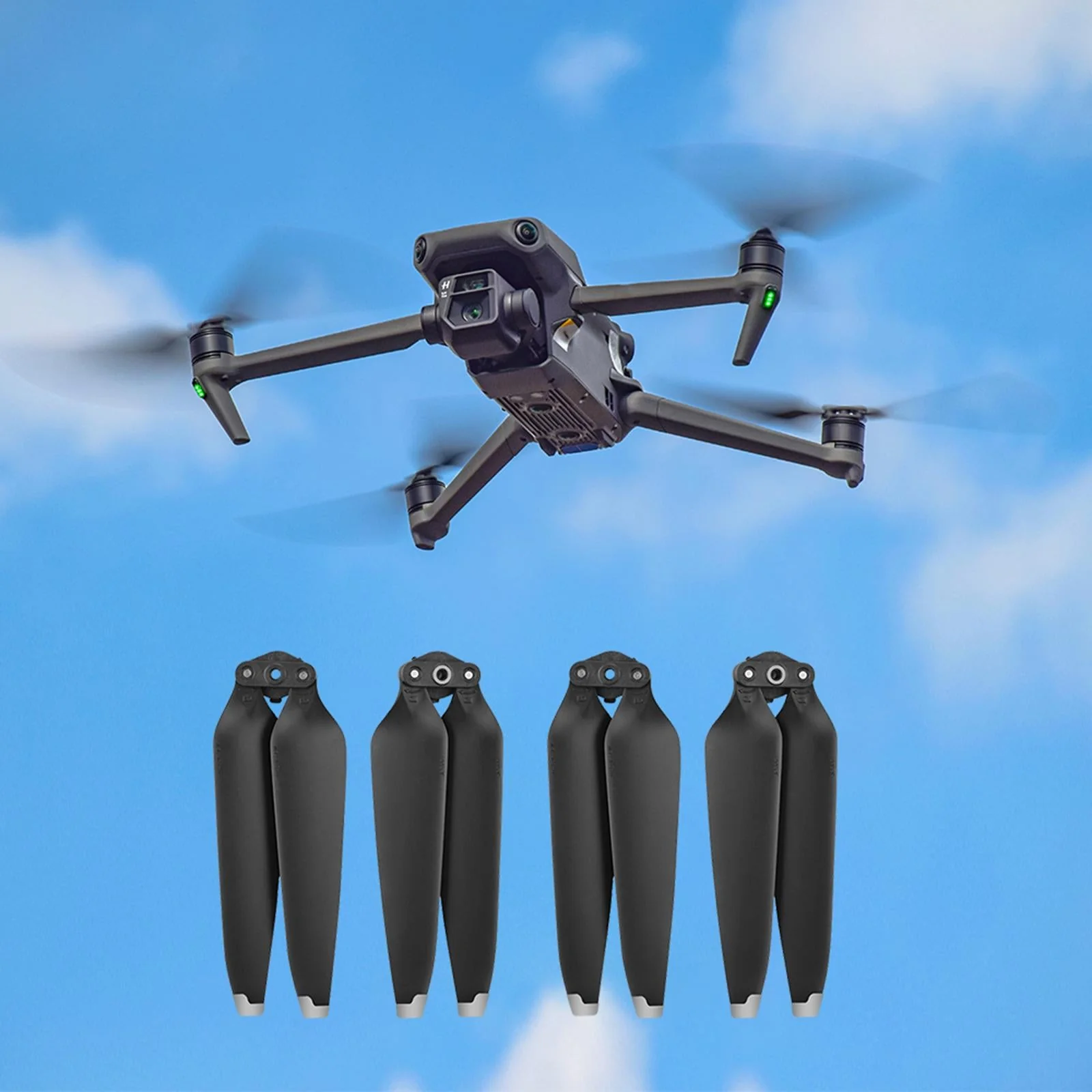 Drone Propellers Quiet  Accessory Drone 9453F for DJI Mavic 3 gold 1 pair - Image 3