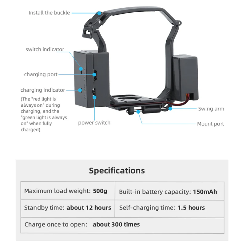 EWB9144 Thrower Landing Gear Set for DJI Mavic 3 Airdrop System Payload Delivery Drone Accessories - Image 4